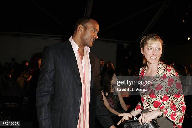 Henry Simmons and Judy Greer