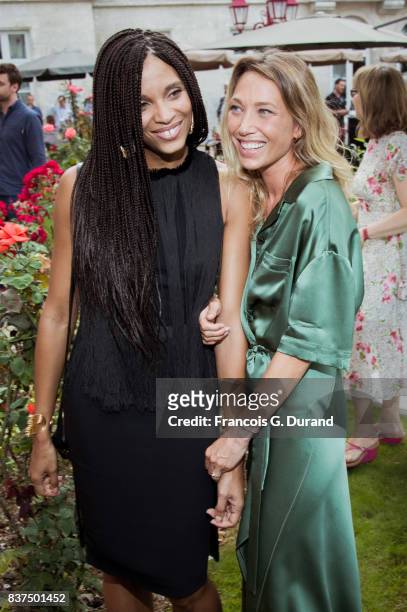 Laura Smet and Stefi Celma attend the 10th Angouleme French-Speaking Film Festival on August 22, 2017 in Angouleme, France.