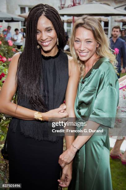 Laura Smet and Stefi Celma attend the 10th Angouleme French-Speaking Film Festival on August 22, 2017 in Angouleme, France.