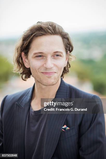 Singer Raphael attends the Jury photocall during the 10th Angouleme French-Speaking Film Festival on August 22, 2017 in Angouleme, France.