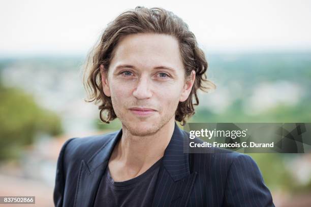 Singer Raphael attends the Jury photocall during the 10th Angouleme French-Speaking Film Festival on August 22, 2017 in Angouleme, France.