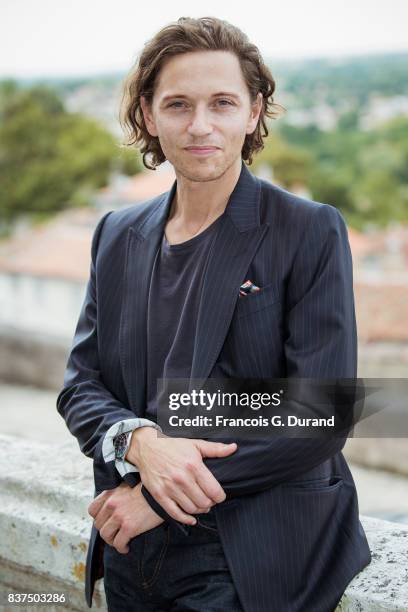 Singer Raphael attends the Jury photocall during the 10th Angouleme French-Speaking Film Festival on August 22, 2017 in Angouleme, France.