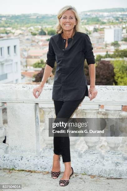 Claire Chazal attends the Jury photocall during the 10th Angouleme French-Speaking Film Festival on August 22, 2017 in Angouleme, France.