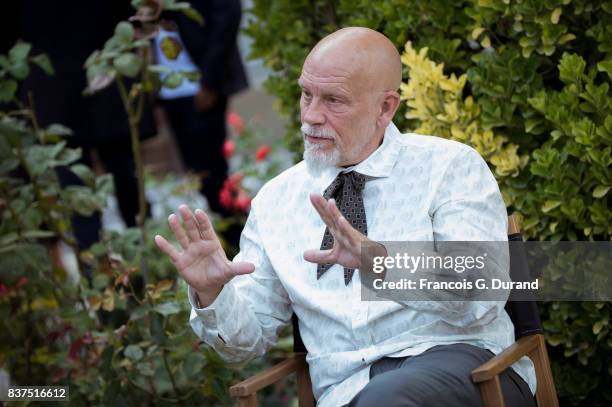 John Malkovich attends the Jury photocall during the 10th Angouleme French-Speaking Film Festival on August 22, 2017 in Angouleme, France.