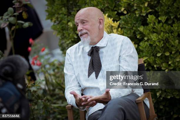 John Malkovich attends the Jury photocall during the 10th Angouleme French-Speaking Film Festival on August 22, 2017 in Angouleme, France.