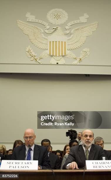 November 18: Treasury Secretary Henry M. Paulson Jr. Testifies at a House Financial Services Committee hearing on the Troubled Asset Relief Program...