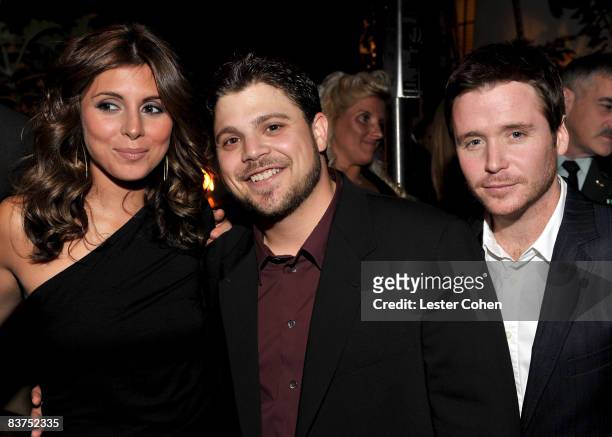 Actress Jamie-Lynn Sigler, actors Jerry Ferrara and Kevin Connolly attend the GQ Men of the Year party held at the Chateau Marmont Hotel on November...