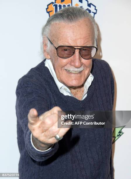 Comic book writer Stan Lee attends the 'Extraordinary: Stan Lee', A Special Tribute Event hosted by Chris Hardwick at the Saban Theater on August 22...