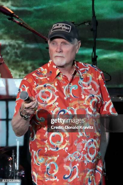 Mike Love lead singer of the Beach Boys performs at The Music Pier on August 22, 2017 in Ocean City, New Jersey.