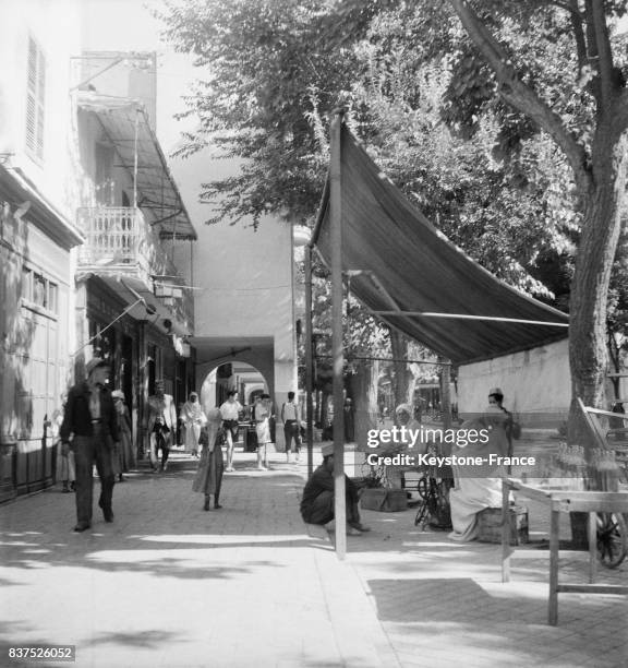Une rue à Sétif, Algérie en 1946.