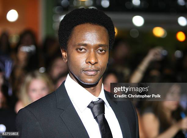 Edi Gathegi arrives to the Los Angeles premiere of "Twilight" at Mann Village and Bruin Theaters in Los Angeles, CA on November 17, 2008.