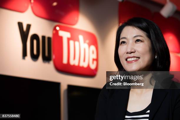 Sun Lee, head of music partnerships for Korea & Greater China at YouTube & Google Play, poses for a photograph at the company's office in Seoul,...