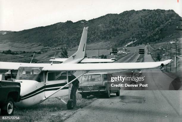 Dragstrip provides rocky landing Pilot Dave Whistler endured a rough landing Saturday after the wing of his Cessna 172 "Skyhawk" scraped a power line...