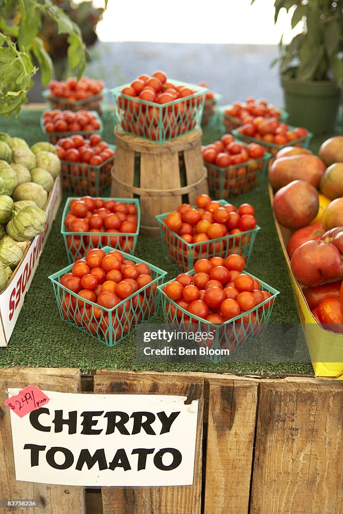 Cherry Tomatoes at Farmers Market