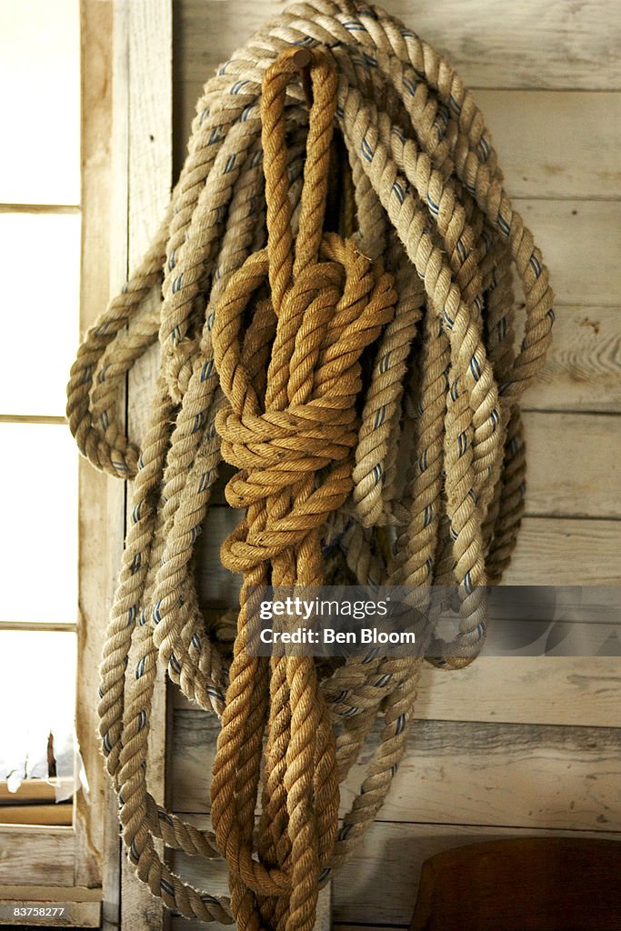 Rope hanging in Barn