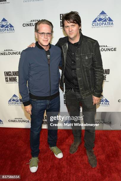 Actor Cary Elwes and producer Orian Williams attends the screening of "England Is Mine" at The Montalban on August 22, 2017 in Hollywood, California.