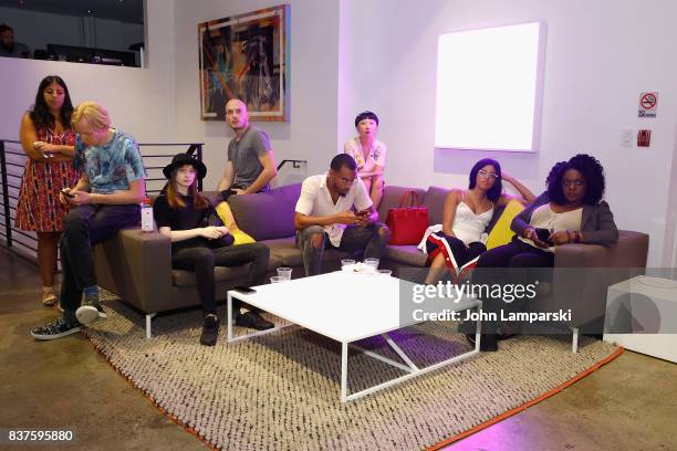 Guests attend StyleGlyde App launch at Tumblr HQ on August 22, 2017 in New York City.