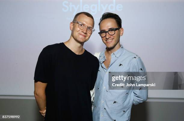 Guiton Porter and Bytsai Sunberlanc attend StyleGlyde App launch at Tumblr HQ on August 22, 2017 in New York City.