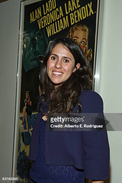 Director/producer Isabel Vega attends the AMPAS screening of "La Corona" and "The Price of Sugar" on November 19, 2008 in Hollywood, California.
