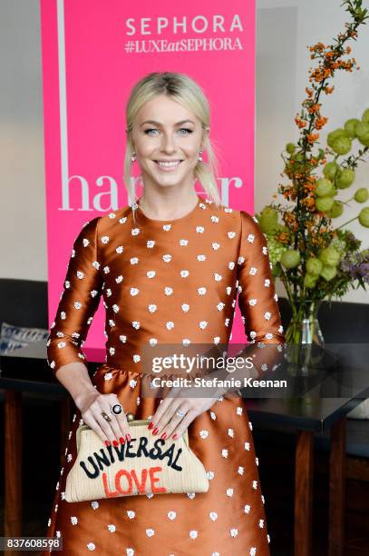 Julianne Hough attends Nina Dobrev celebrates the harper by Harper's BAZAAR September Issue with an Event Presented By Sephora In LA at Rosaline on...