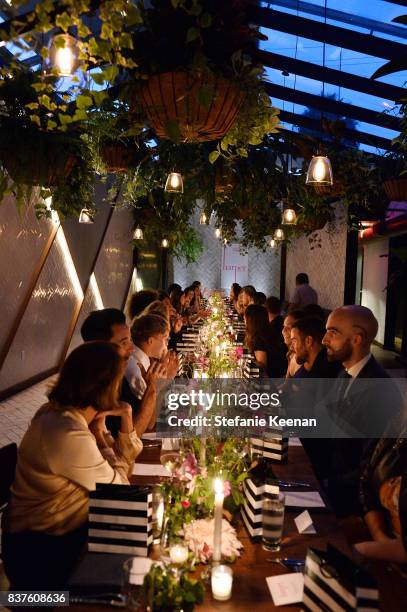 General view of atmopshere at Nina Dobrev celebrates the harper by Harper's BAZAAR September Issue with an Event Presented By Sephora In LA at...