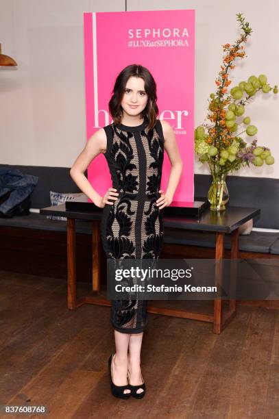 Laura Marano attends Nina Dobrev celebrates the harper by Harper's BAZAAR September Issue with an Event Presented By Sephora In LA at Rosaline on...