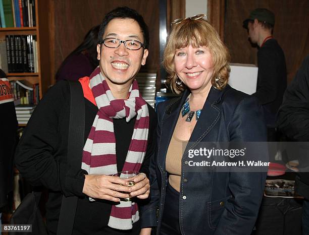 Creative Director of Photo District News Darren Ching and Aperture�s Director of Communications Andrea Smith attend the launch of the Aperture...