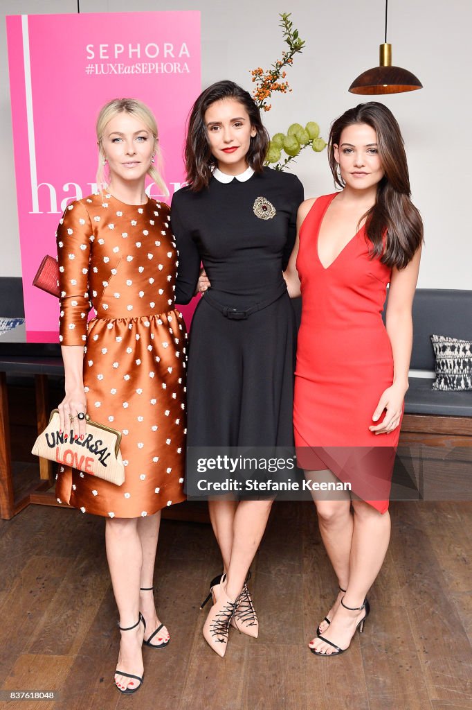 Nina Dobrev celebrates the harper by Harper's BAZAAR September Issue with an Event Presented By Sephora In LA