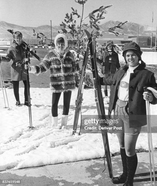 Winter Wonderland' Show for PTA The snow was natural backdrop for these models: Nancy Cooper, 5265 Plymouth Drive, Littleton, foreground; Cheryl...