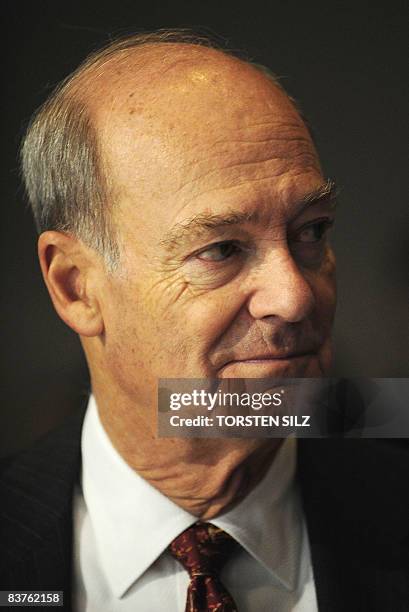 Prince Amyn Aga Khan, director of the Aga Khan Foundation delivers a speech on November 20, 2008 at the 10th German World Bank Forum conference in...