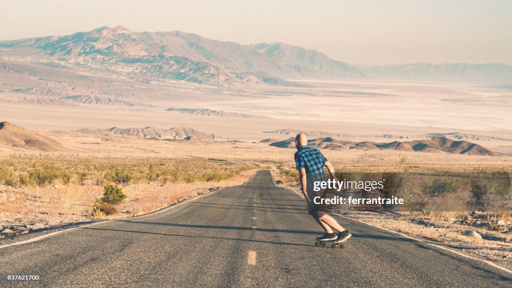 Skateboarding Death Valley