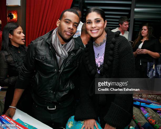 Recording artist Mario and fashion designer Rachel Roy attend the sixth annual "Wrap to Rap" hosted by New Yorkers For Children to benefit children...