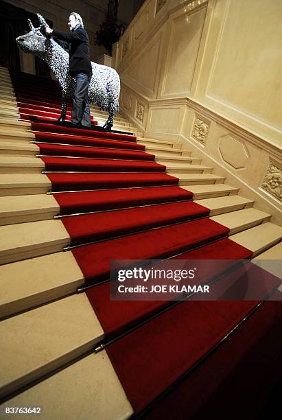 The European Crystal Cow, set by Swarowski crystals and owned by a Hungarian gallery, welcomes visitors at the stairway of the famous Austrian...