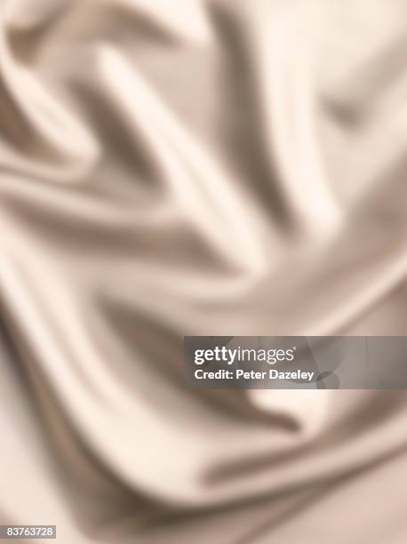 oyster coloured silk background - silk ストックフォトと画像