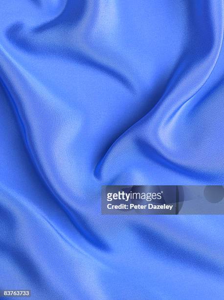 blue silk background - blue fabric texture 個照片及圖片檔