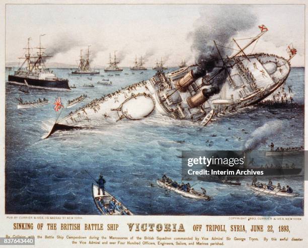 Hms Bat Sinking Of Hms Victoria Photos and Premium High Res Pictures - Getty Images