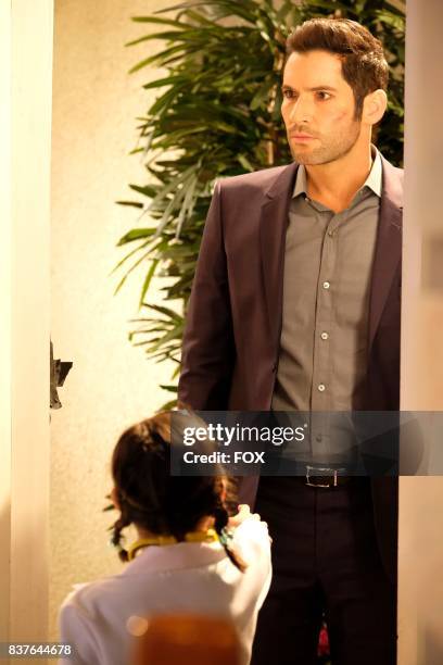 Tom Ellis in the The Good, the Bad and the Crispy season finale episode of LUCIFER airing Monday, May 29 on FOX.