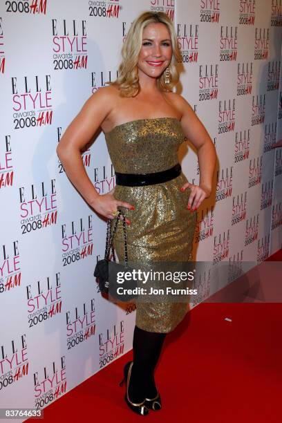 Heidi Range arrives at the Elle Style Awards 2008 at The Westway on February 12, 2008 in London, England.