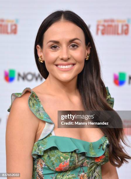 Zuria Vega at the Press Conference for new soap opera Mi Marido Tiene Familia at Univision Studios on August 21, 2017 in Doral, FL