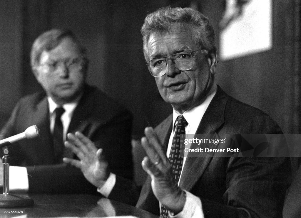 Max Romer Attorney Gov. Roy Romer & Attorney Gen. Duane Woodard. Credit: The Denver Post ...