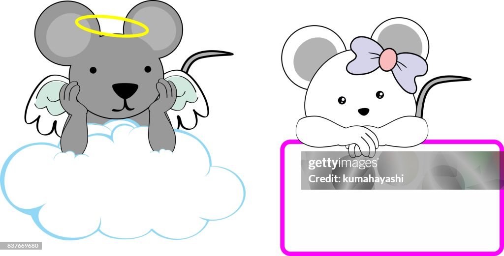 Lindo Pequeño Ángel Y Chica Ratón Bebé Cartoon Copyspace Ilustración de stock - Getty Images Lindo Pequeño Ángel Y Chica Ratón Bebé Cartoon Copyspace Ilustración de stock - Getty Images