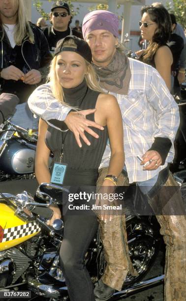 Pamela Anderson and Bret Michaels of Poison