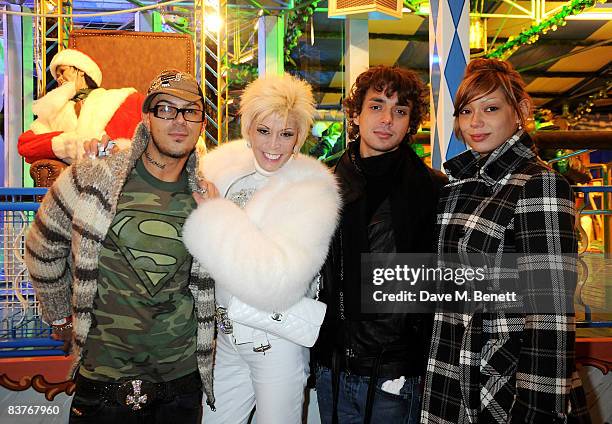 Abz Breen and Lisa Voice attend the launch party for Winter Wonderland in Hyde Park, on November 20, 2008 in London, England.