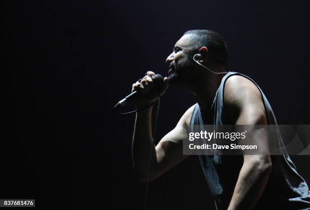 Richie Simpson of City Of Souls performs at Spark Arena on August 23, 2017 in Auckland, New Zealand.