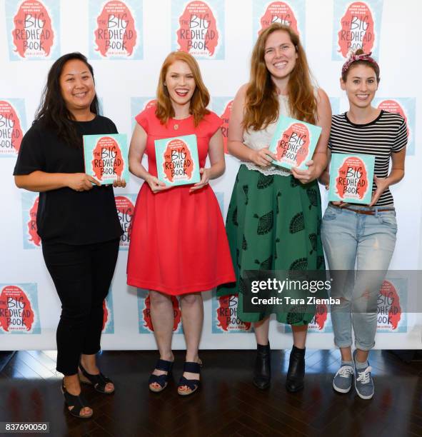 Crystal Ro, Erin La Rosa, Casey Rackham and Farrah Penn attend the book launch celebration for Erin La Rosa's 'The Big Redhead Book' at Blushington...