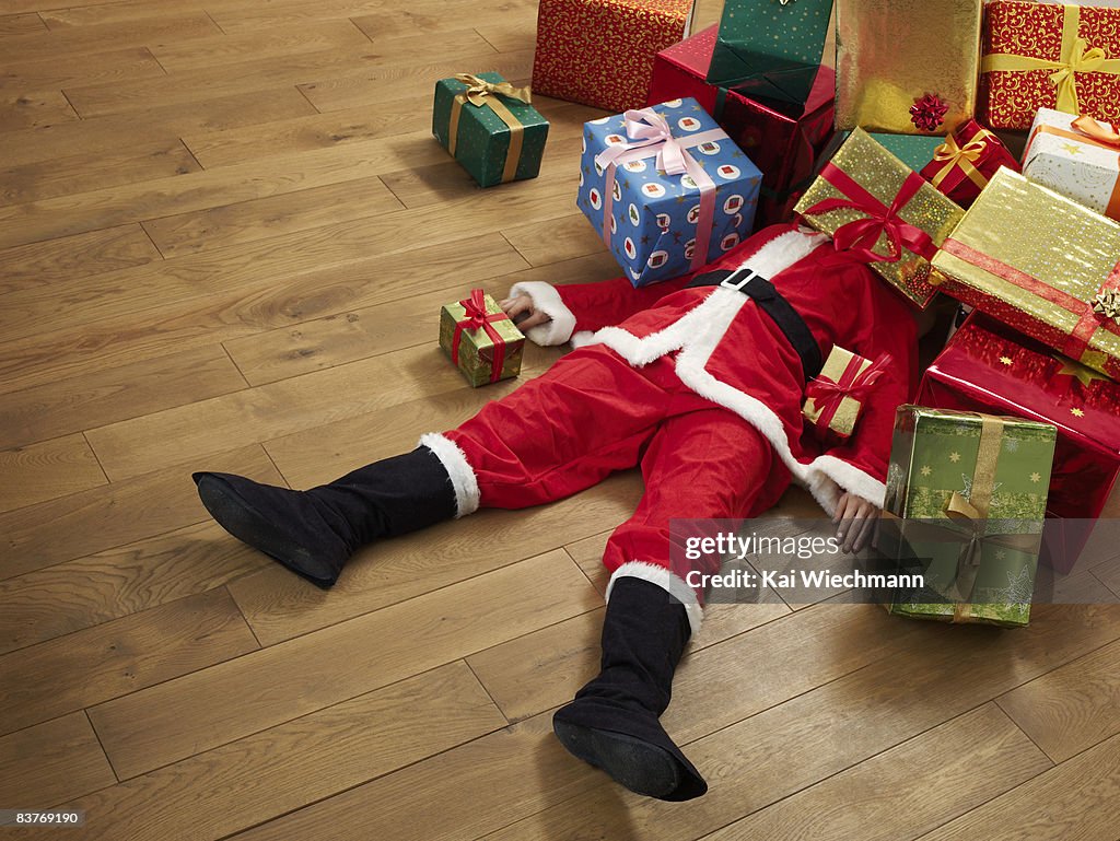 Santa Claus and presents