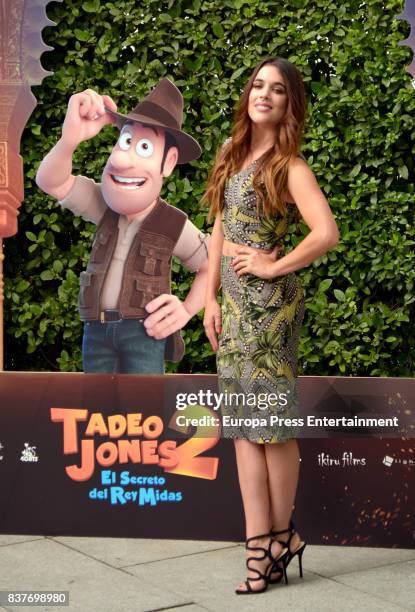 Adriana Ugarte during 'Tadeo Jones 2. El Secreto Del Rey Midas' Madrid photocall on August 22, 2017 in Madrid, Spain.