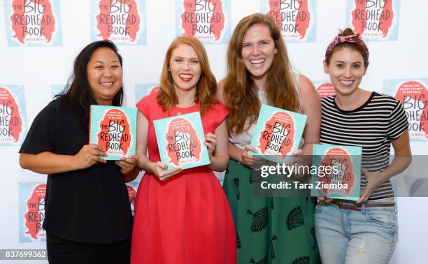 Krystal Ro, Erin La Rosa, Casey Rackham and Farrah Penn attend the book launch celebration for Erin La Rosa's 'The Big Redhead Book' at Blushington...