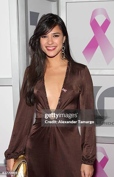 Ana Carolina da Fonseca attends Lazos de Esperanza at Telemundo Studios on November 20, 2008 in Miami.