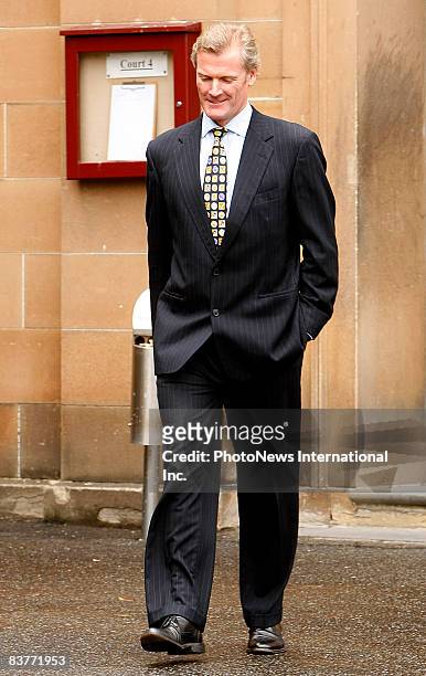 Gordon Wood leaves Darlinghurst Court on November 20, 2008 in Sydney, Australia. Wood is currently accused of the murder of model Caroline Byrne,...
